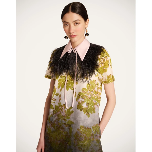 La DoubleJ La Scala Collar in Black Duchesse at Coveti