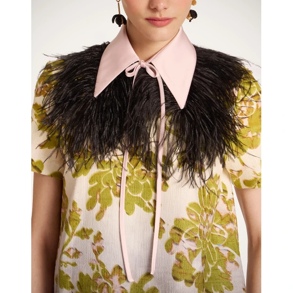 La DoubleJ La Scala Collar in Black Duchesse at Coveti