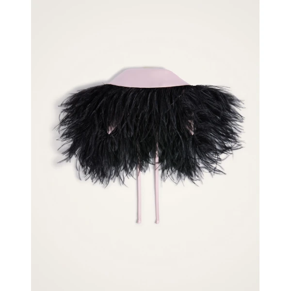 La DoubleJ La Scala Collar in Black Duchesse at Coveti