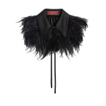 La DoubleJ La Scala Collar in Black Techno Duchesse at Coveti