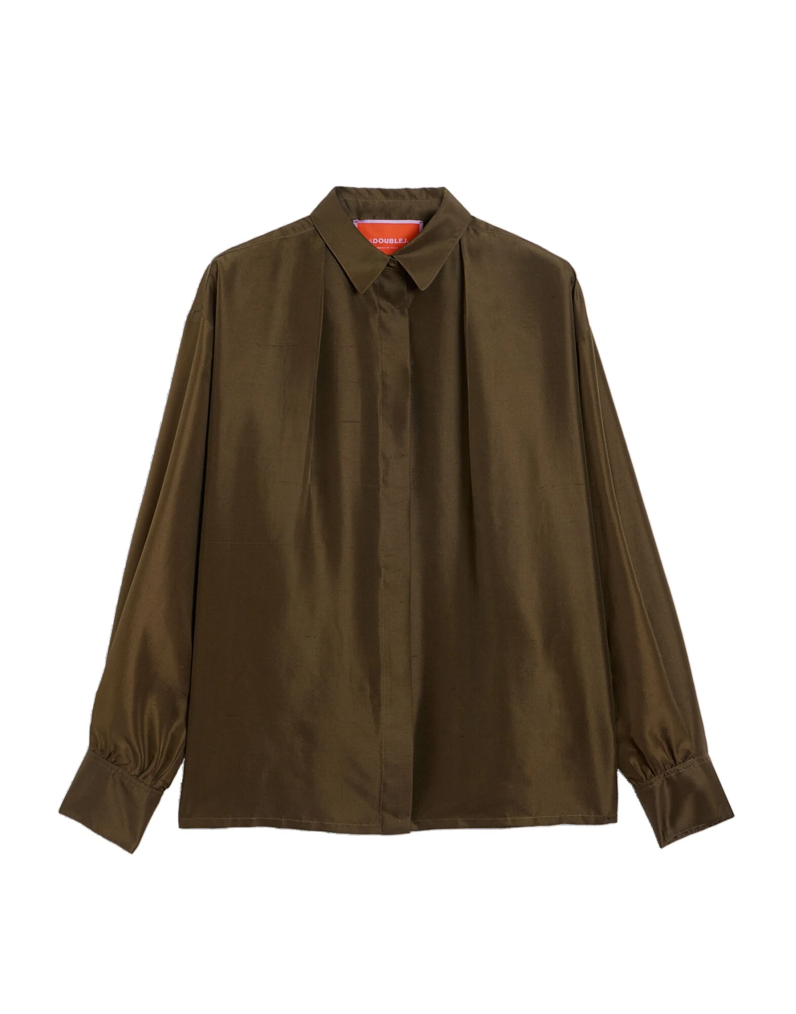 La DoubleJ La Scala Shirt in Moss Green at Coveti La DoubleJ La Scala Shirt in Moss Green at Coveti