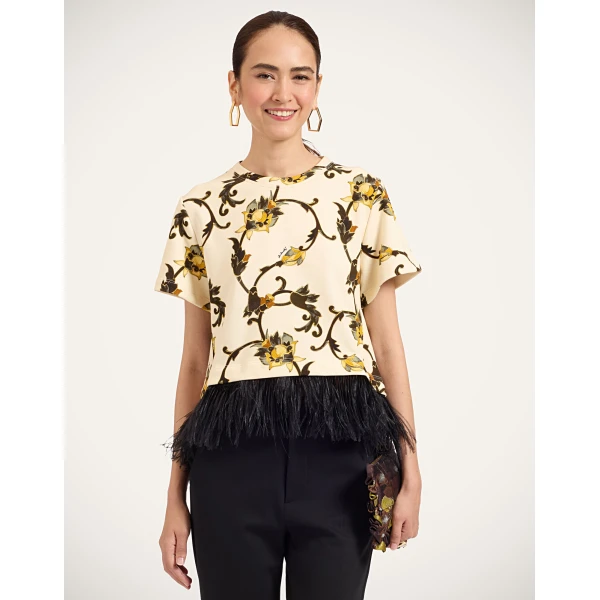 La DoubleJ La Scala Tee in Buttercup White at Coveti