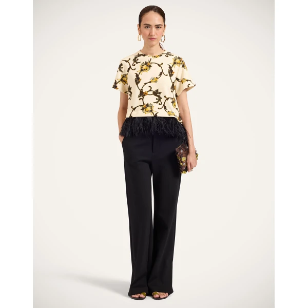 La DoubleJ La Scala Tee in Buttercup White at Coveti