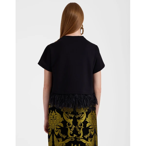 La DoubleJ La Scala Tee in Cherubs Black | T-shirts | Coveti