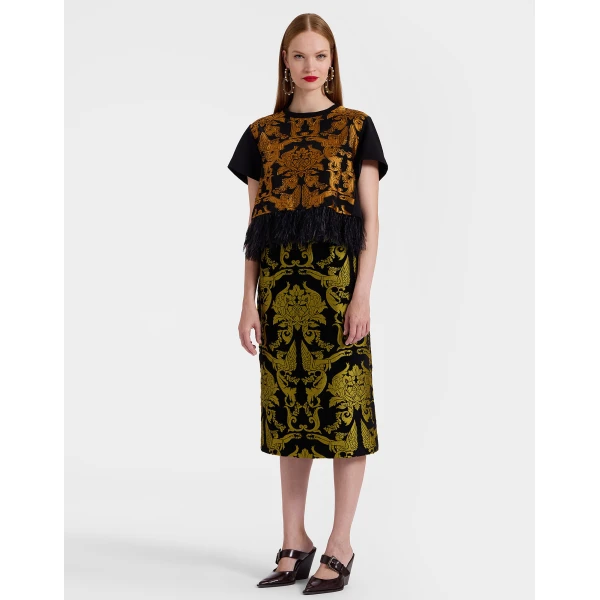 La DoubleJ La Scala Tee in Cherubs Black | T-shirts | Coveti