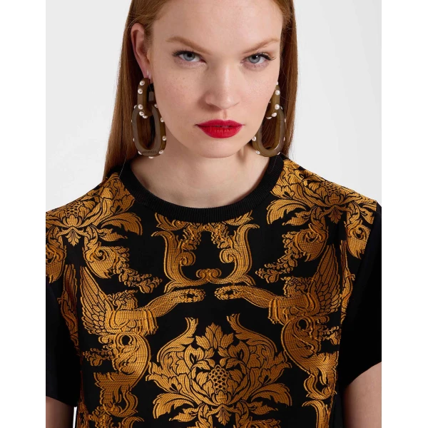 La DoubleJ La Scala Tee in Cherubs Black | T-shirts | Coveti
