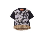 La DoubleJ La Scala Tee in Lark Black