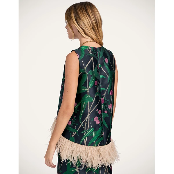 La DoubleJ La Scala Top in Bamboo Black | Tops | Coveti