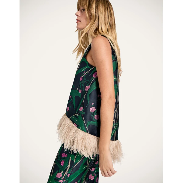 La DoubleJ La Scala Top in Bamboo Black | Tops | Coveti
