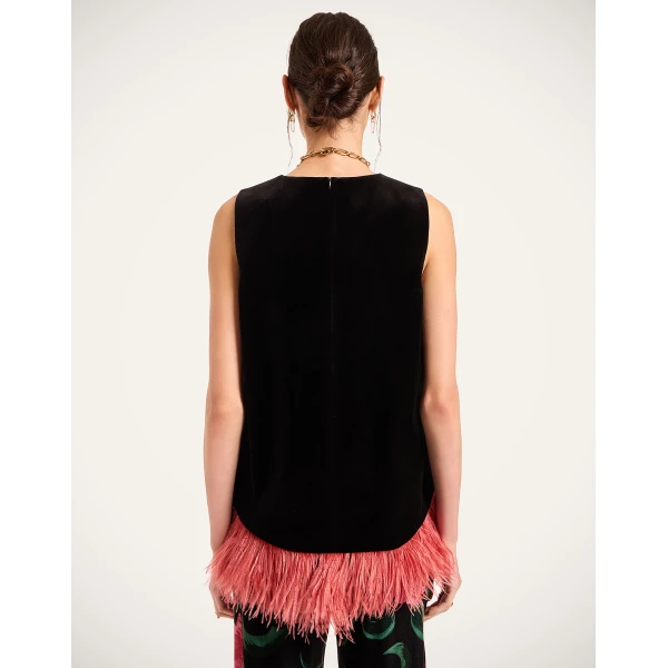 La DoubleJ La Scala Top in Black | Tops | Coveti