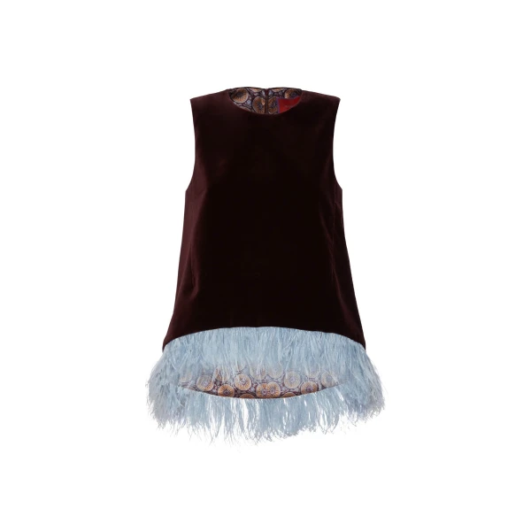 La Scala Top in Burgandy