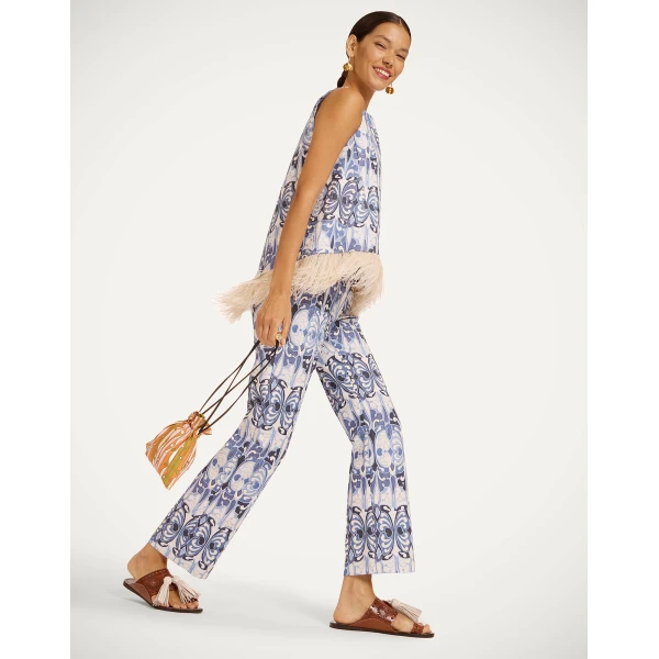 La DoubleJ La Scala Top in Cocoon Blue | Tops | Coveti