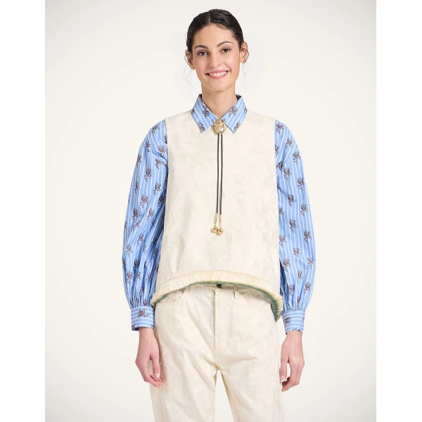 La DoubleJ La Scala Top in Ecru | Tops | Coveti