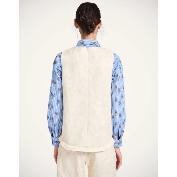 La DoubleJ La Scala Top in Ecru | Tops | Coveti