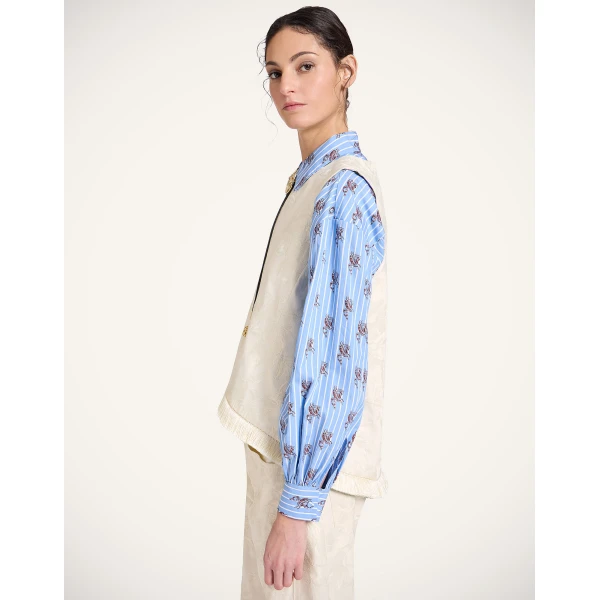 La DoubleJ La Scala Top in Ecru | Tops | Coveti