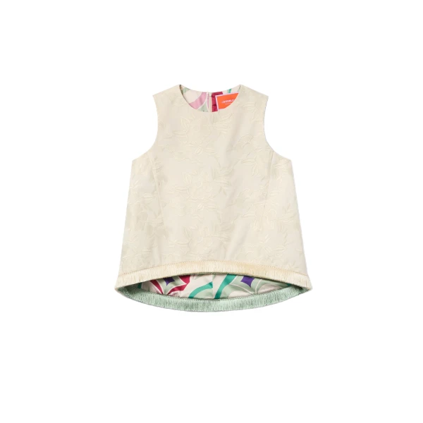 La DoubleJ La Scala Top in Ecru | Tops | Coveti