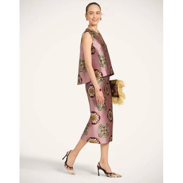 La DoubleJ La Scala Top in Nucleus Dusty Pink, view 5