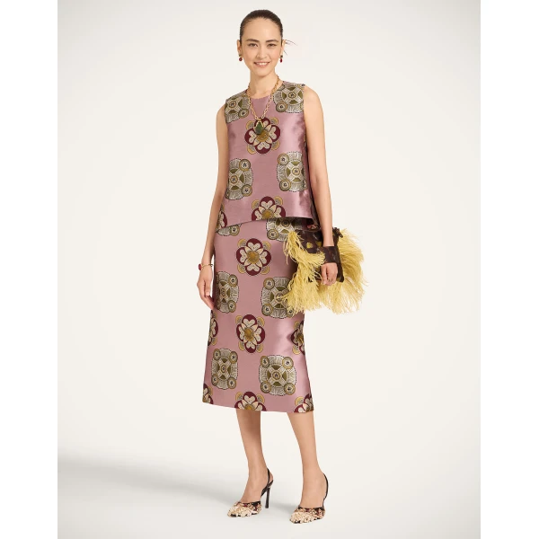 La DoubleJ La Scala Top in Nucleus Dusty Pink, view 6