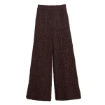 La DoubleJ Lacey Palazzo Pants in Chocolate at Coveti