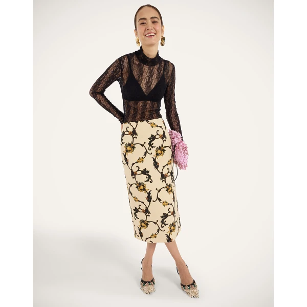 La DoubleJ Lacey Turtleneck in Black at Coveti