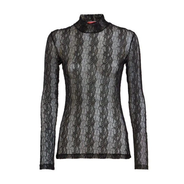 La DoubleJ Lacey Turtleneck in Black at Coveti