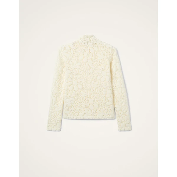 La DoubleJ Lacey Turtleneck in Off White | Tops | Coveti