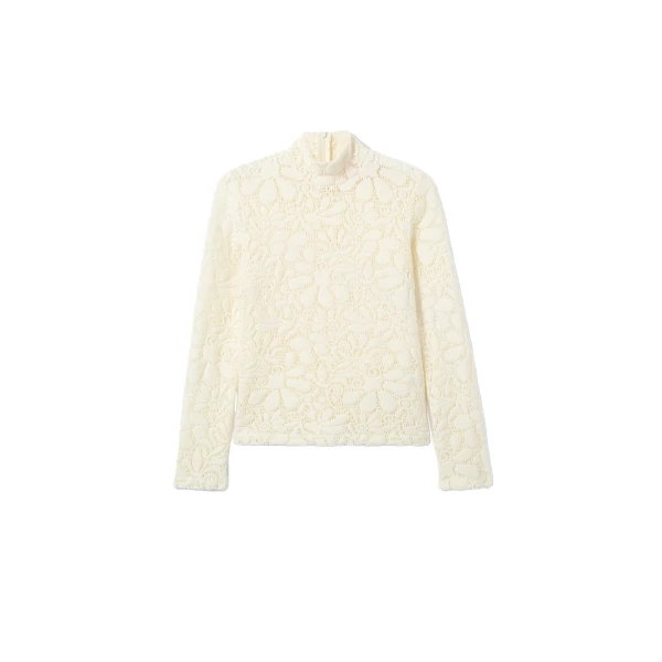 Lacey Turtleneck in Off White