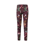 La DoubleJ Leggings in Zooflora Burgundy