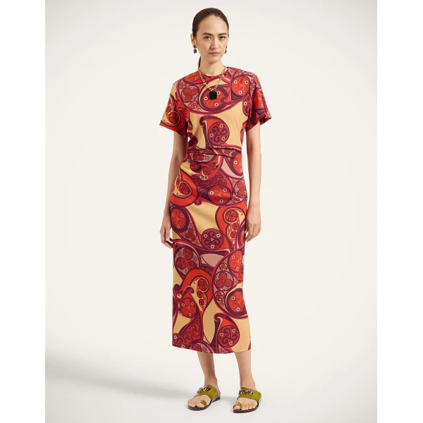 La DoubleJ Lela Dress in Alchemy Red | Maxi Dresses | Coveti