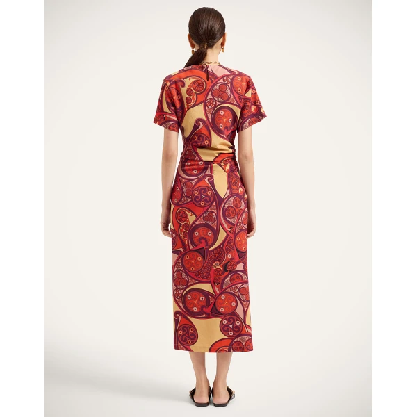 La DoubleJ Lela Dress in Alchemy Red | Maxi Dresses | Coveti
