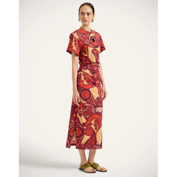 La DoubleJ Lela Dress in Alchemy Red | Maxi Dresses | Coveti