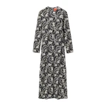 La DoubleJ Long Sleeve Swing Dress in Aperol Black & White | Maxi Dresses | Coveti