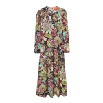 La DoubleJ Long Sleeve Swing Dress in Fun-Gi Green | Maxi Dresses | Coveti