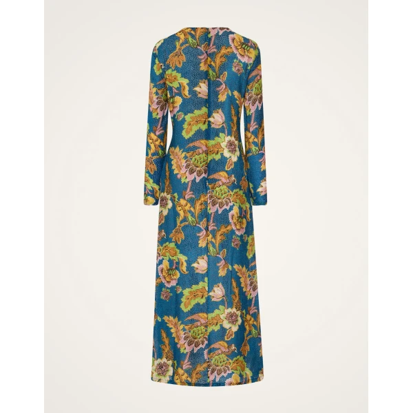 La DoubleJ Long Sleeve Swing Dress in Lark Blue, view 6