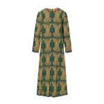 La DoubleJ Long Sleeve Swing Dress in Tiger Tiles | Maxi Dresses | Coveti