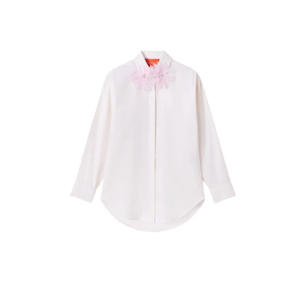 Long Sleeves Club Shirt in Ecru
