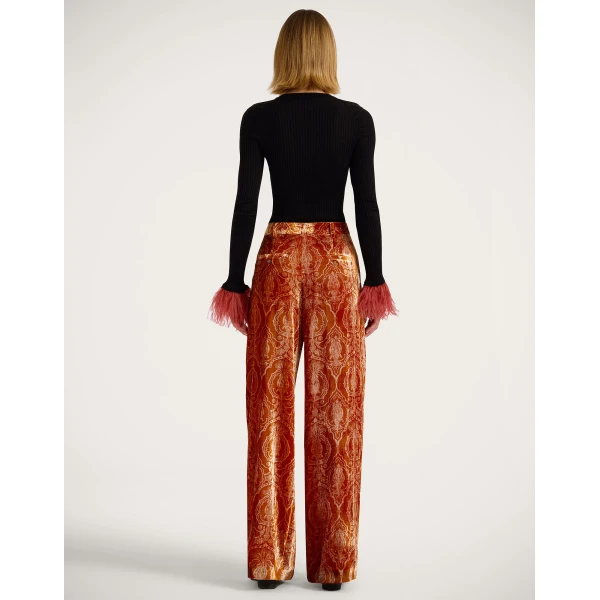 La DoubleJ Loose Pants in Banquet Orange, view 3