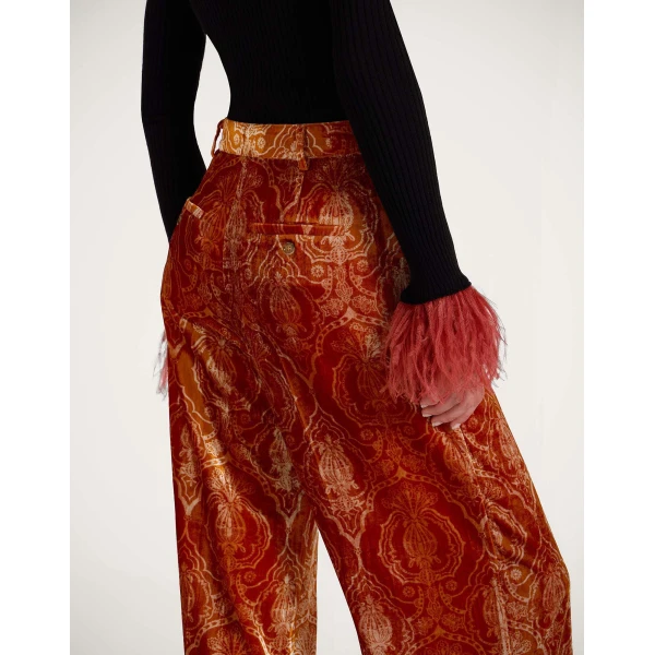 La DoubleJ Loose Pants in Banquet Orange, view 5