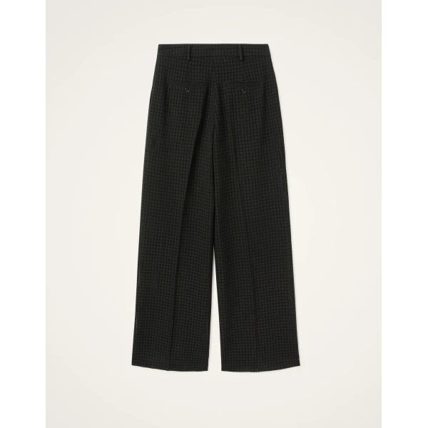 La DoubleJ Loose Pants in Black Window Lace, view 5