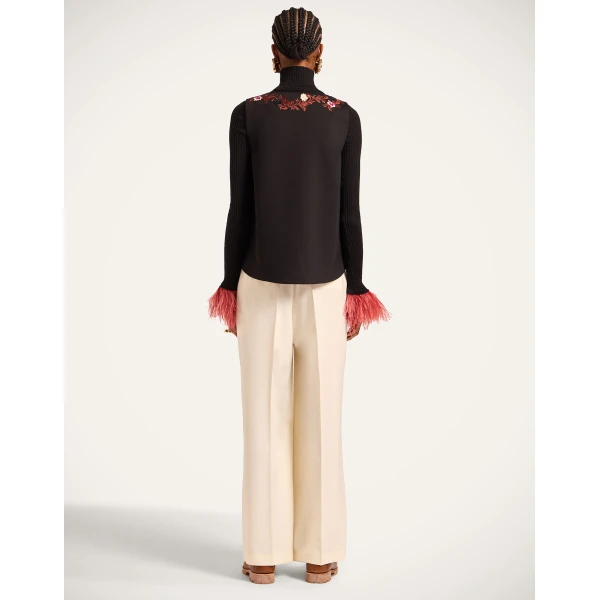 La DoubleJ Loose Pants in Ecru at Coveti
