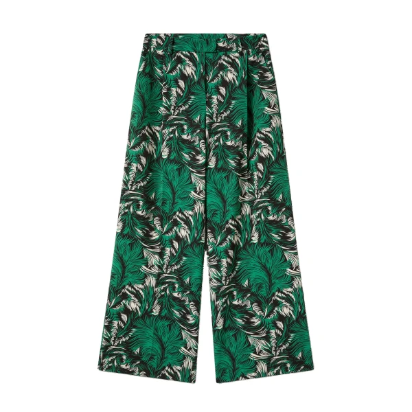 La DoubleJ Loose Pants in Quill Green at Coveti