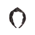 La DoubleJ Love Knot Headband in Bamboo Burgundy at Coveti