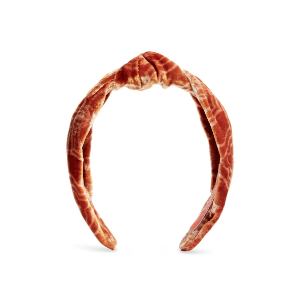 La DoubleJ Love Knot Headband in Banquet Orange, view 2
