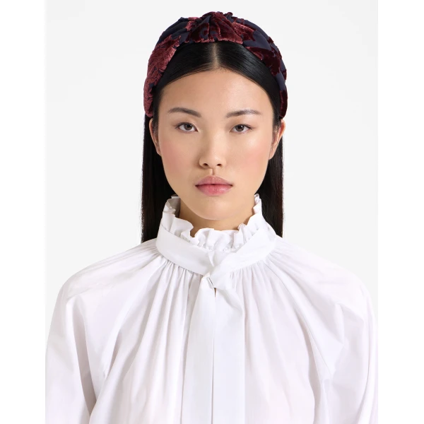 La DoubleJ Love Knot Headband in Cherubs Blue, view 2