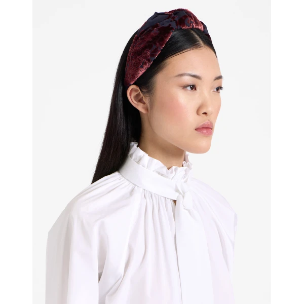 La DoubleJ Love Knot Headband in Cherubs Blue, view 3