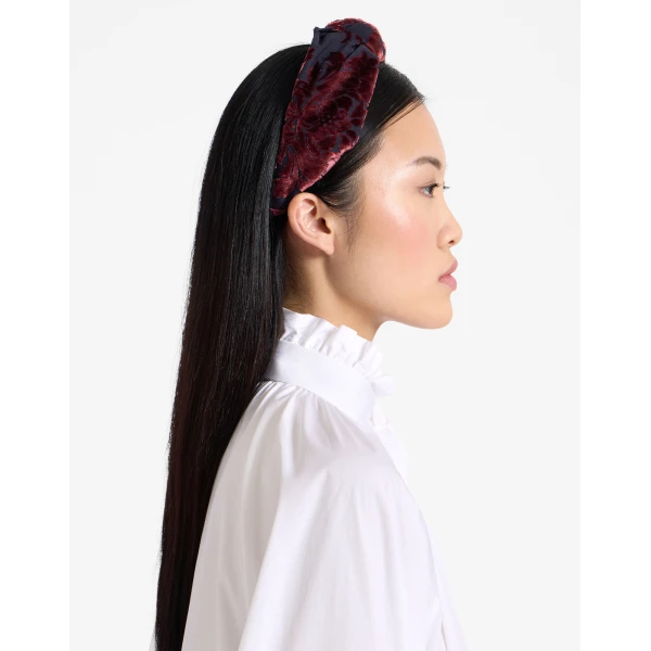 La DoubleJ Love Knot Headband in Cherubs Blue, view 4