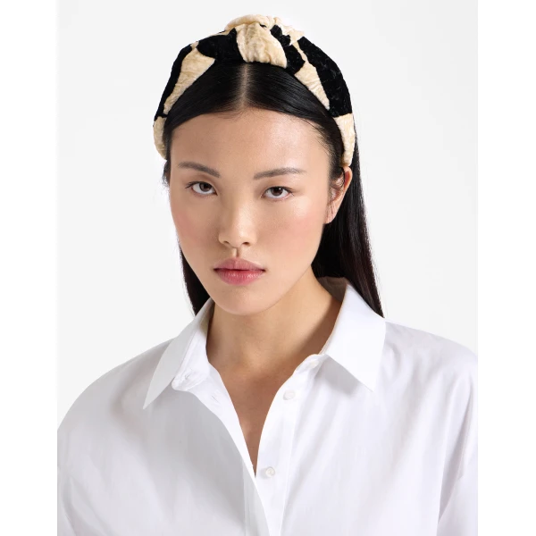 La DoubleJ Love Knot Headband in Lunaria Light Pink, view 2