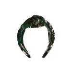 La DoubleJ Love Knot Headband in Quill Green at Coveti
