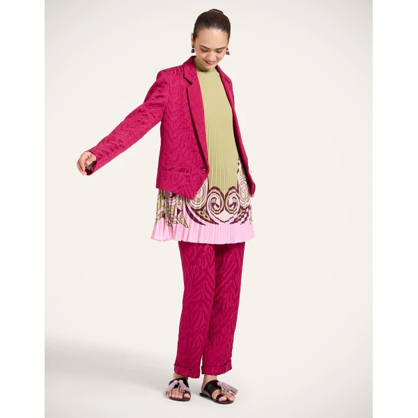 La DoubleJ Luckycharm Jacket in Animalier Raspberry, view 4