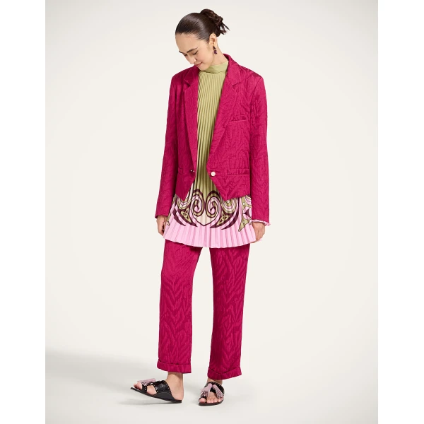 La DoubleJ Luckycharm Jacket in Animalier Raspberry, view 5